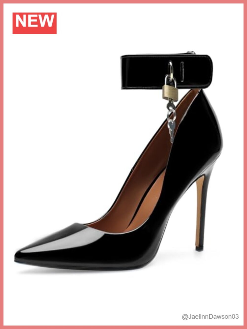 Unisex 4.7" Stiletto Pumps Patent Leather Lace-Up Heels Pointed Toe